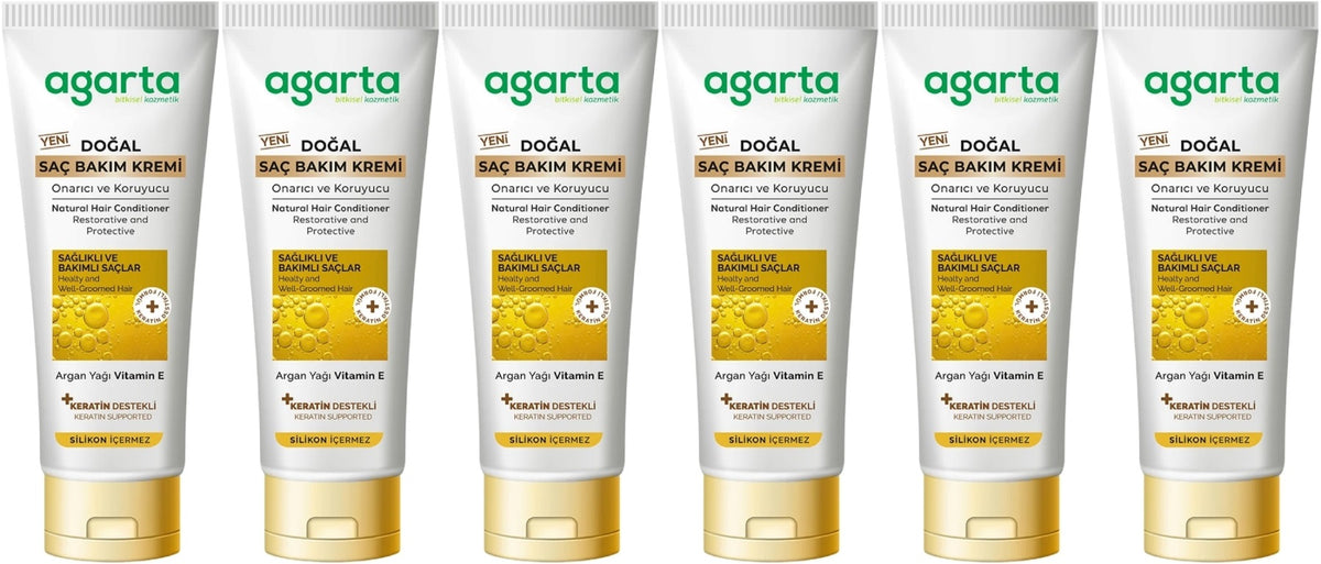 Agarta Doğal Güçlü Bakım Saç Güzelleştirici Krem 250 ML (6 Lı Set)