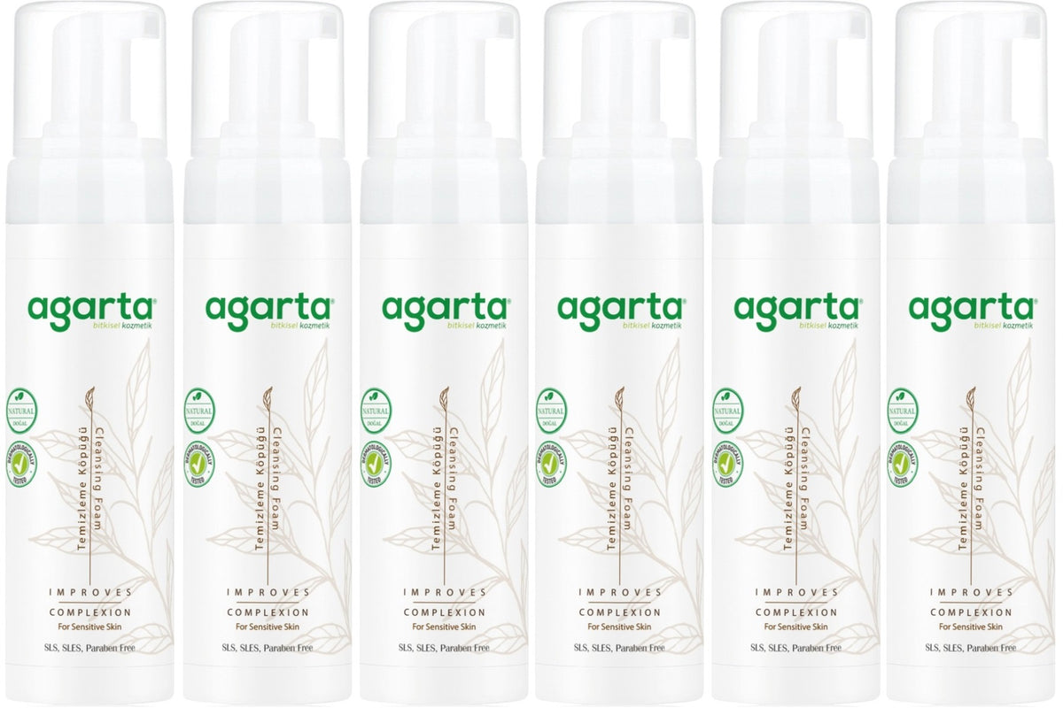 Agarta Doğal Yüz Temizleme Köpüğü 225ML (6 Lı Set)