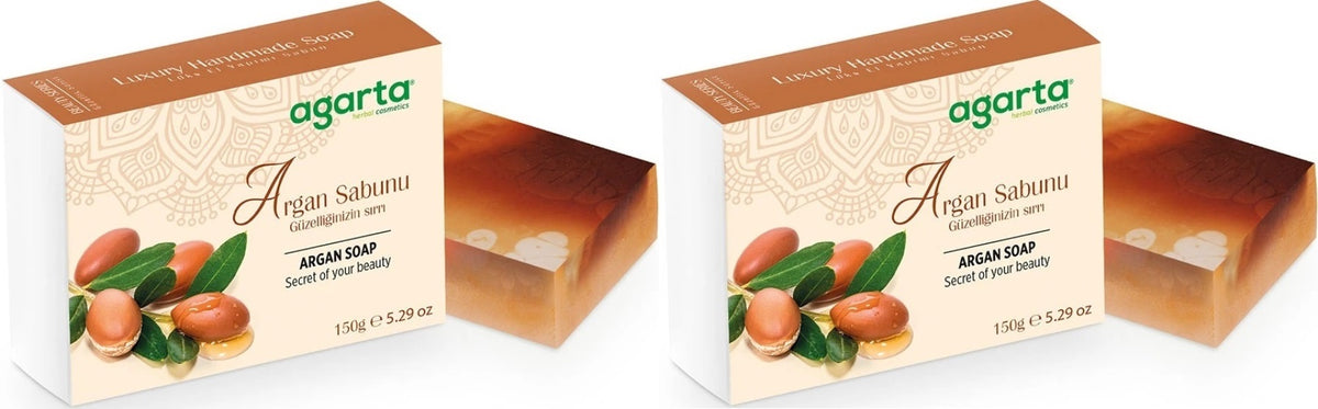 Agarta El Yapımı Doğal Sabun 150GR Argan (2 Li Set)