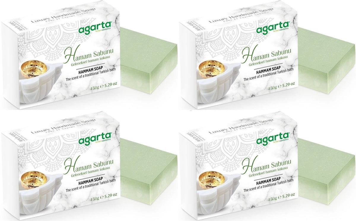 Agarta El Yapımı Doğal Sabun 150GR Hamam (4 Lü Set)