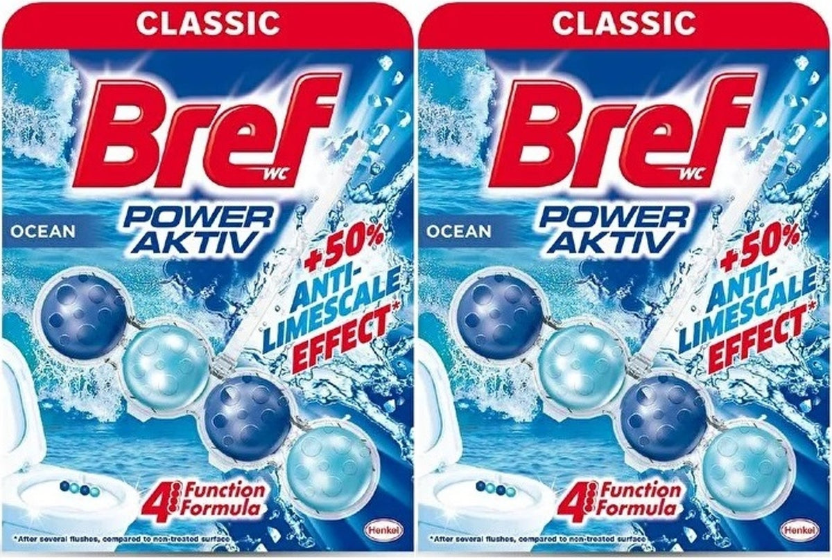 Bref Power Aktiv Klozet Bloğu Okyanus Kokulu (2 Li Set) (2PK*1)