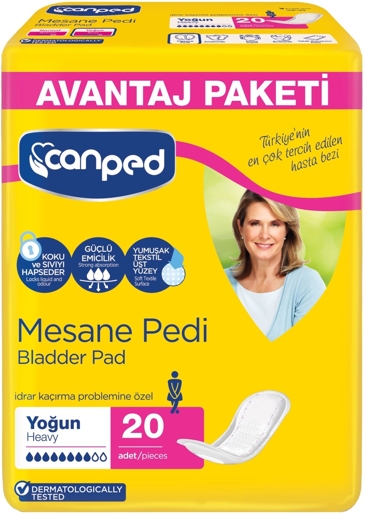 Canped Mesane Pedi Avantaj Pk Klasik L - Large - Büyük Boy Yoğun (İç Adet 20 Li) Tekli Pk