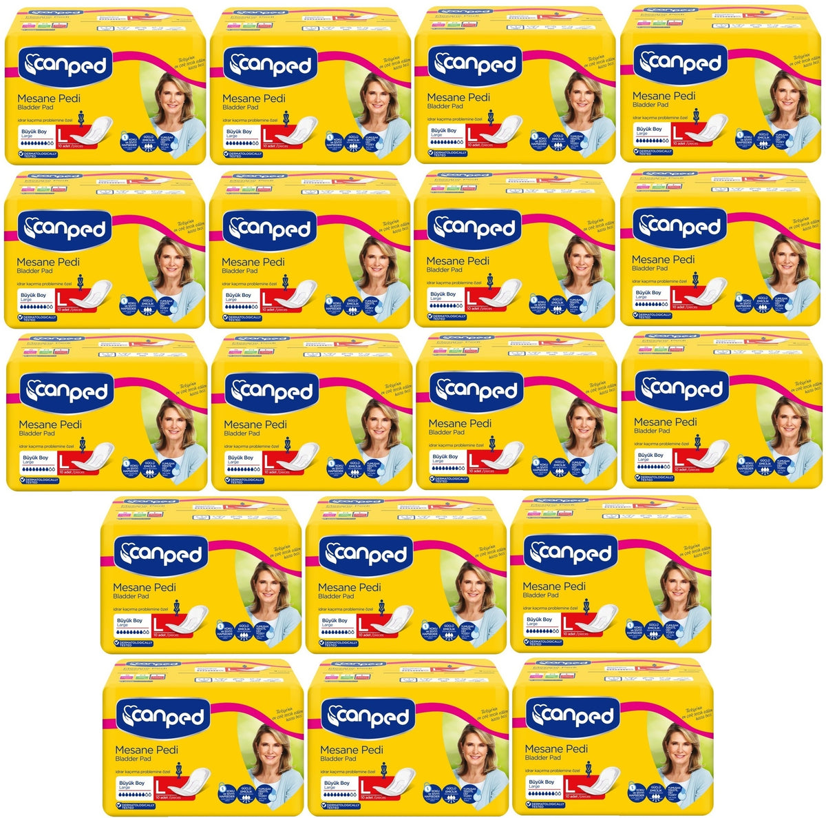 Canped Mesane Pedi Klasik L - Large - Büyük Boy 180 Adet