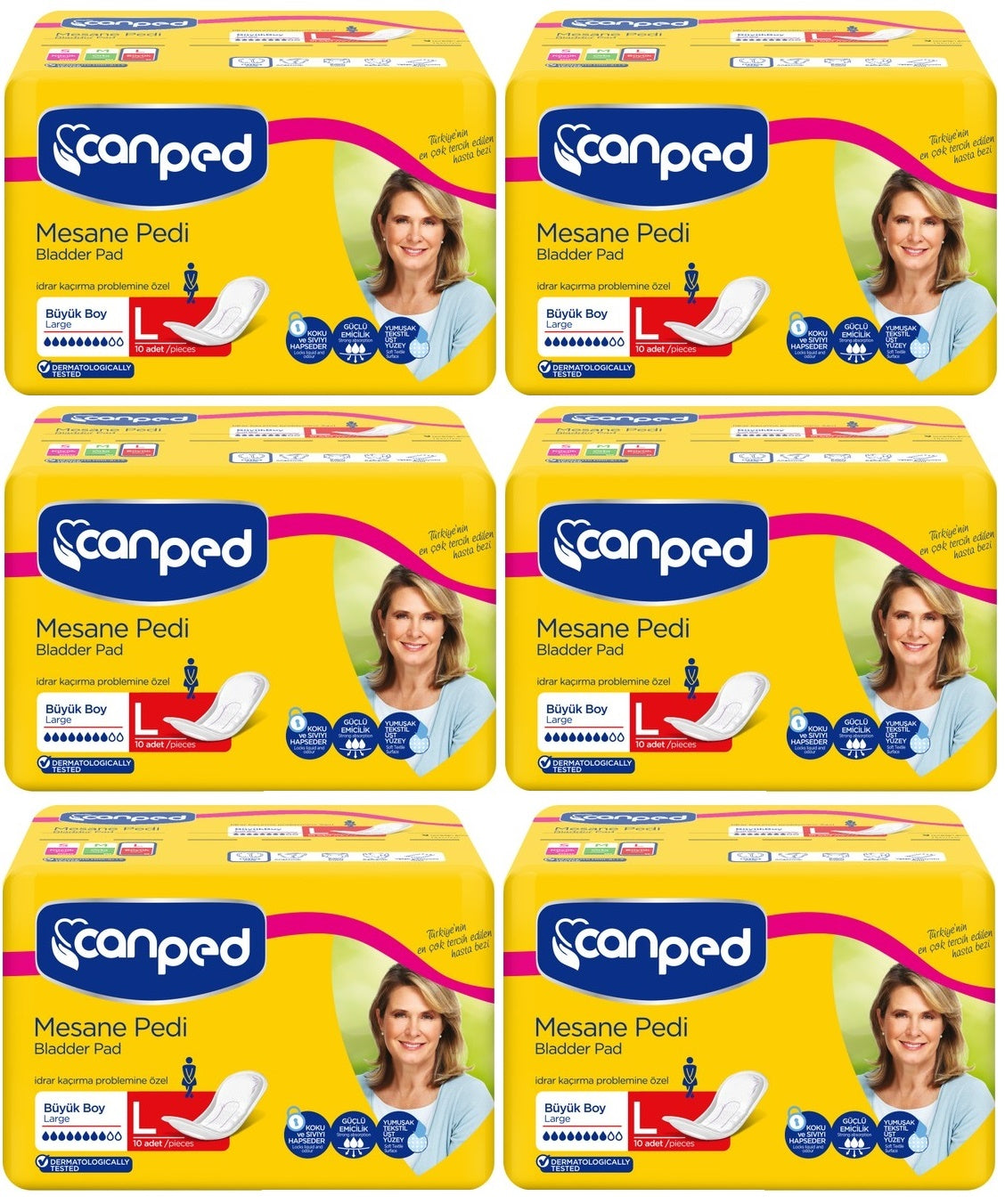 Canped Mesane Pedi Klasik L - Large - Büyük Boy 60 Adet