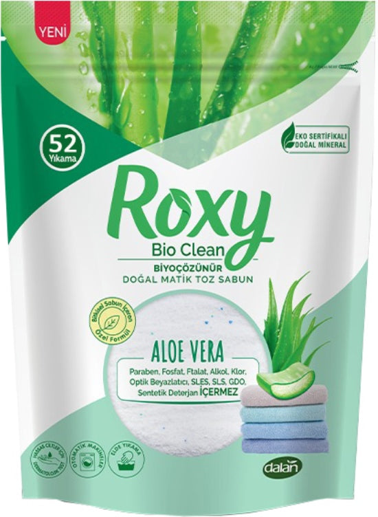 Dalan Roxy Bio Clean Matik Sabun Tozu 1.6Kg Aloe Vera (52 Yıkama)