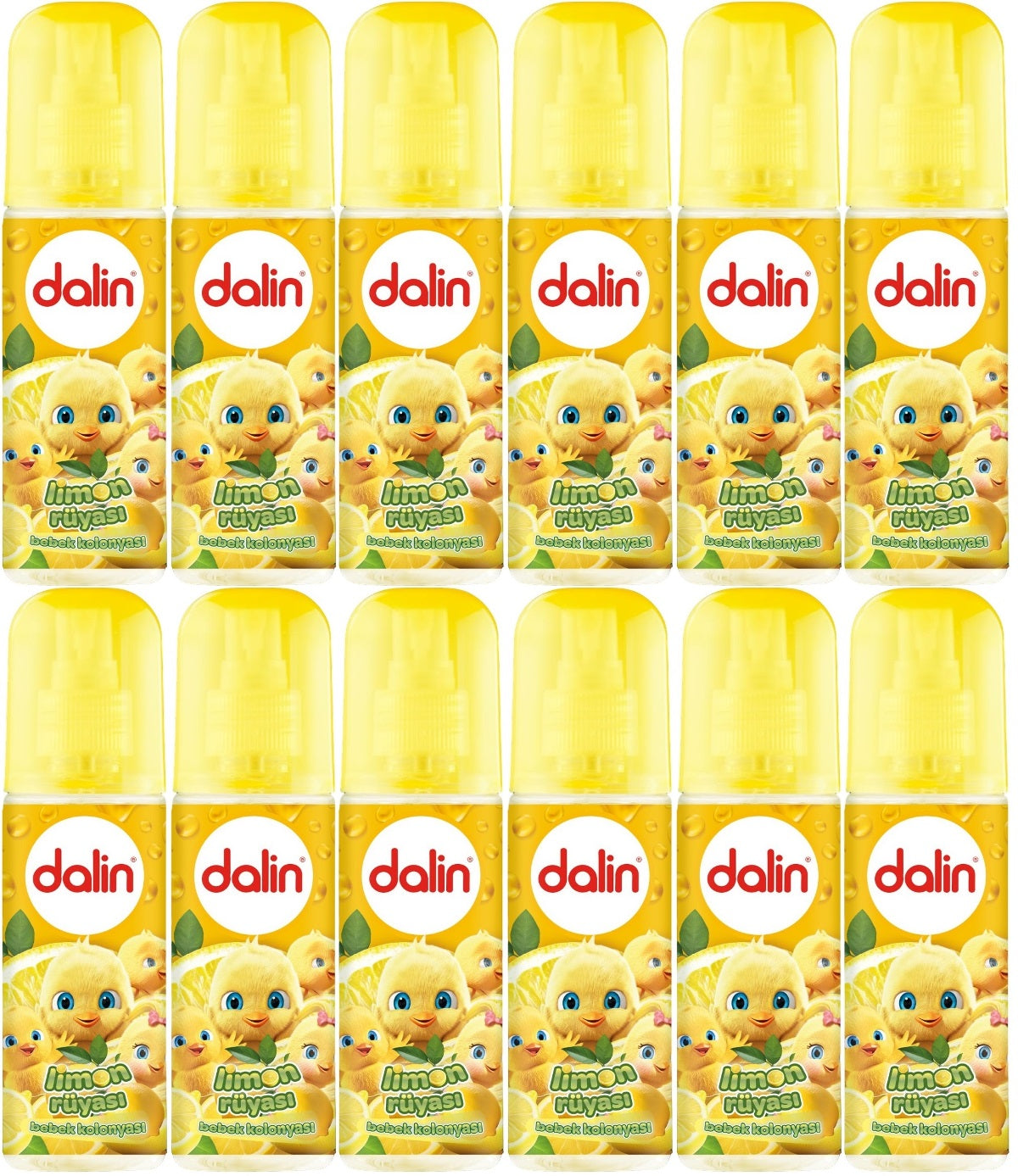 Dalin Bebek Kolonyası 150ML Limon Çiçeği (Limon-Bergomat-Papatya) (12 Li Set)