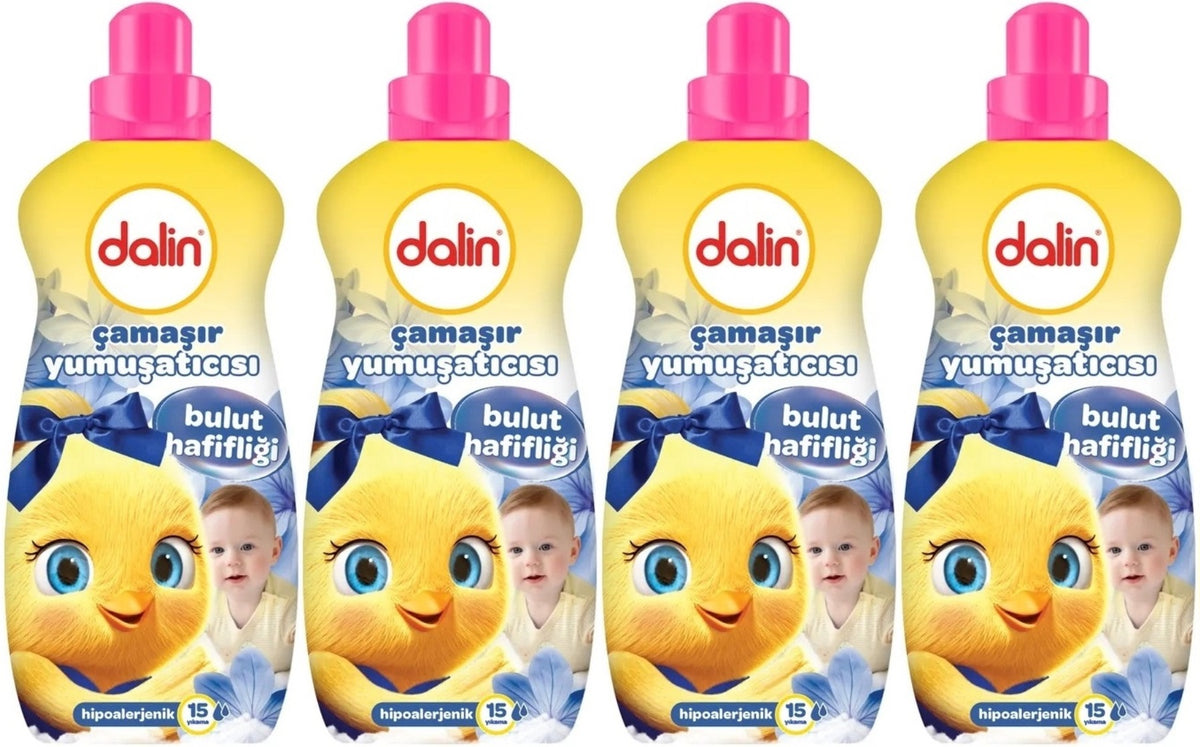 Dalin Çamaşır Yumuşatıcı 1500ML Bulut Hafifliği (Hipoalerjenik) (4 Lü Set)