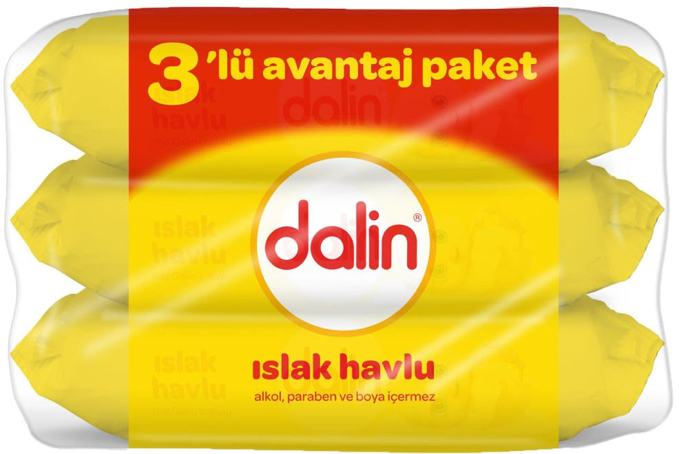 Dalin Islak Havlu Mendil Klasik 56 Yaprak 3 Lü Pk (168 Yaprak)