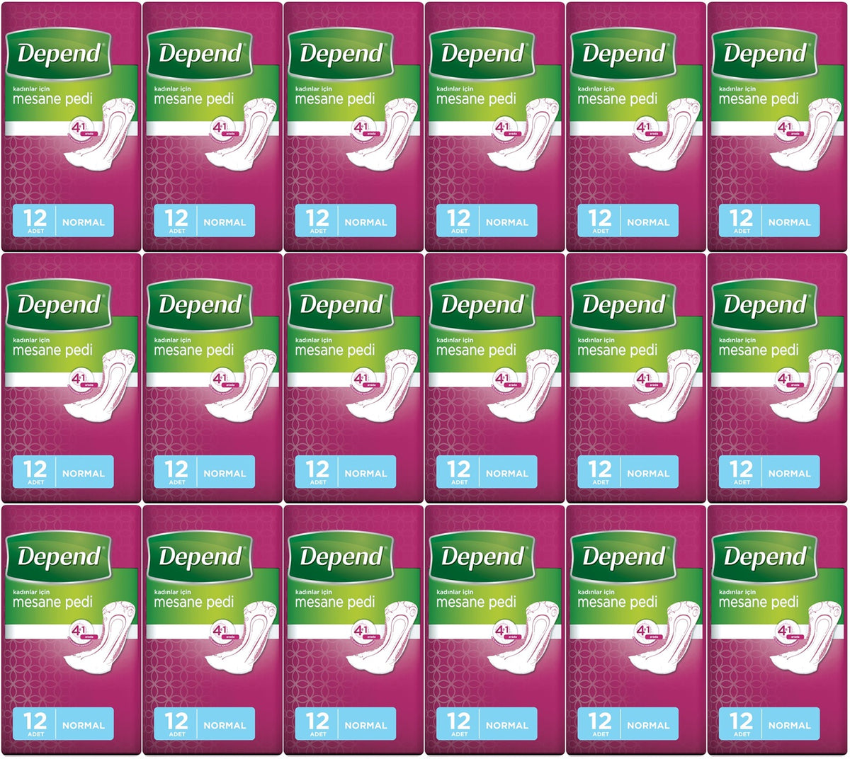 Depend Mesane Pedi Kadın Normal 216 Adet