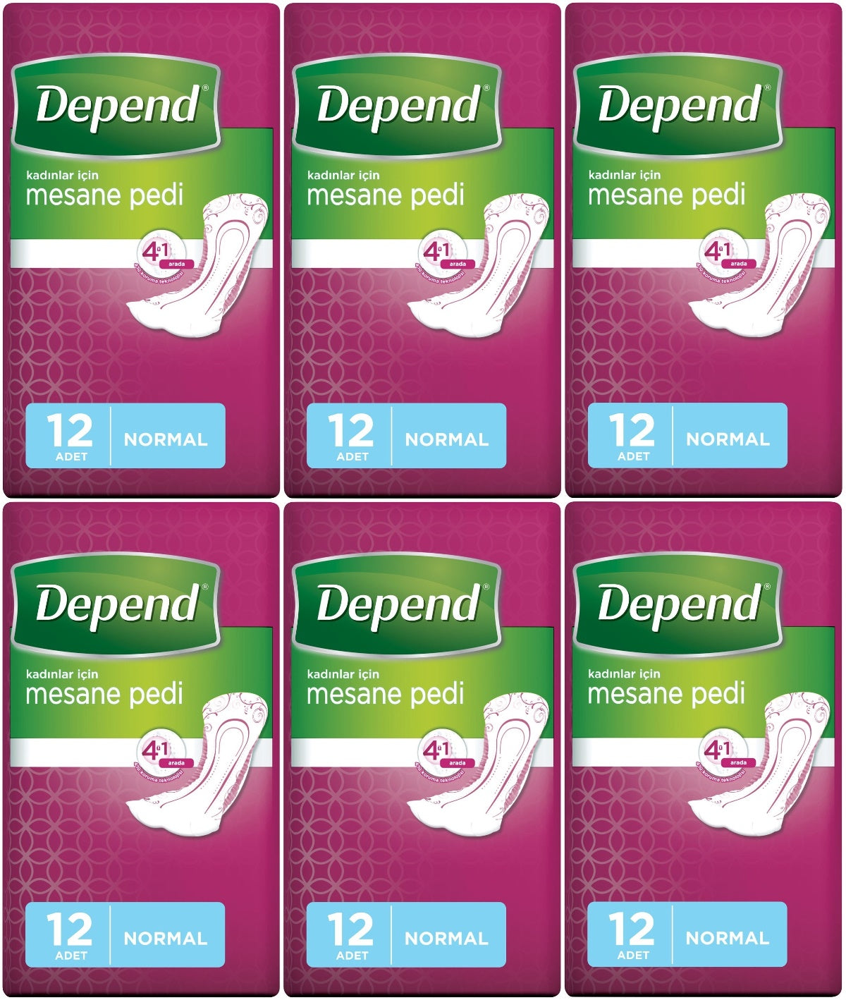 Depend Mesane Pedi Kadın Normal 72 Adet