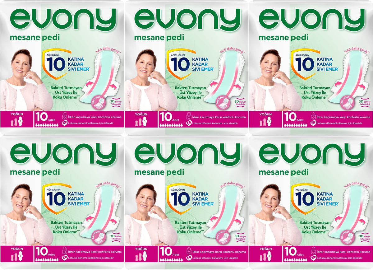 Evony Günlük Mesane Pedi Yoğun 60 Adet (6PK*10)