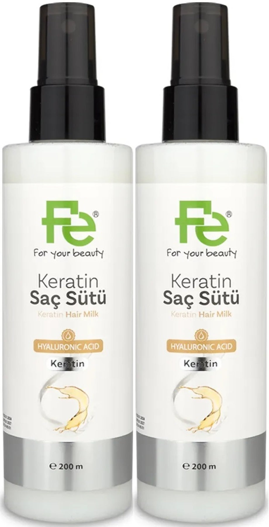 Fe Keratin Saç Sütü 200ML (2 Li Set)