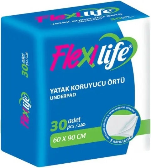 Flexi Life Kedi - Köpek - Evcil Hayvan Çiş Tuvalet Eğitim Pedi 60*90CM (İç Adet 30 Adet)