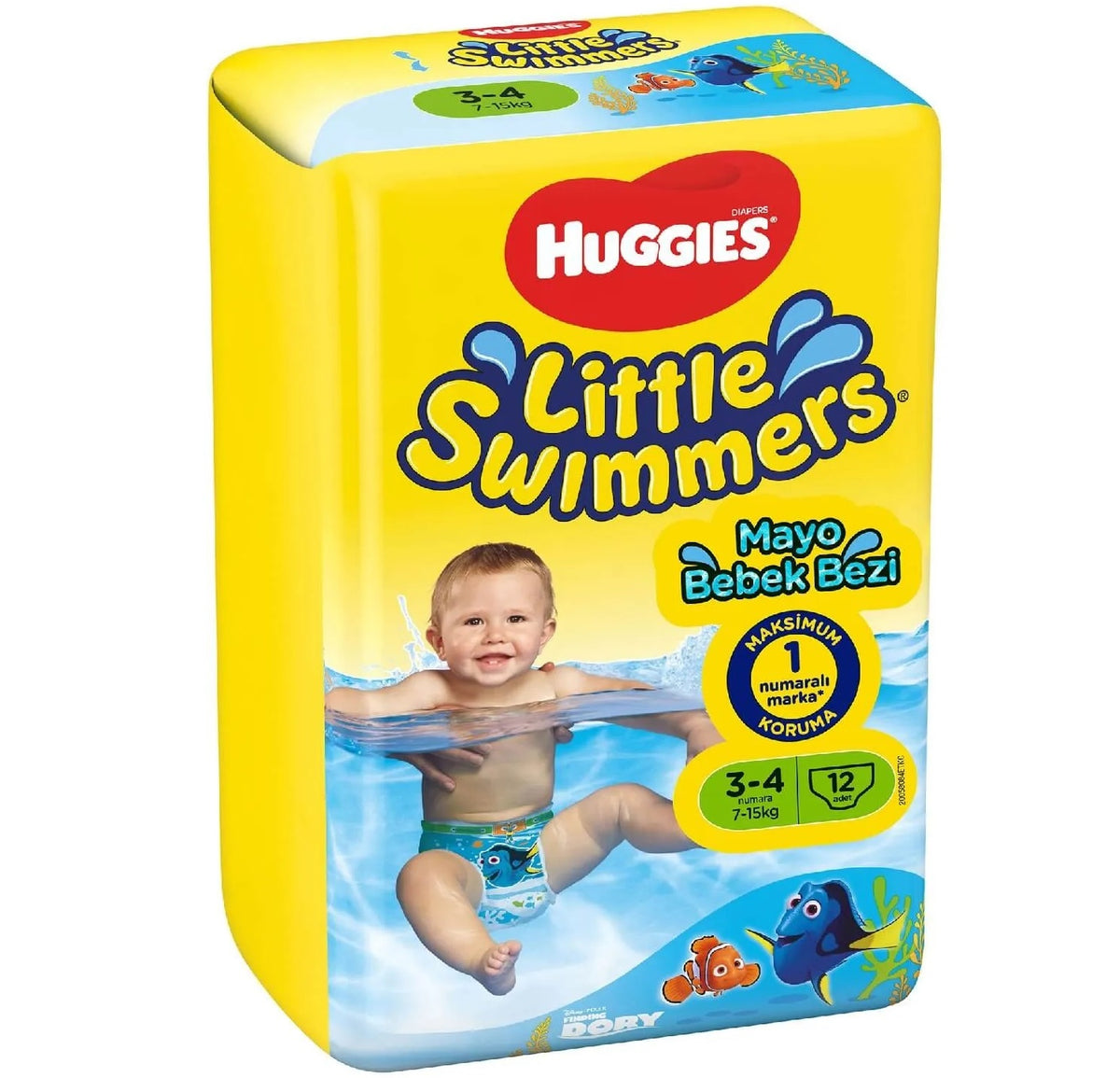 Huggıes Little Swımmers Mayo Bebek Bezi 3-4 Beden 7-15 KG Tekli (İç Adet 12)
