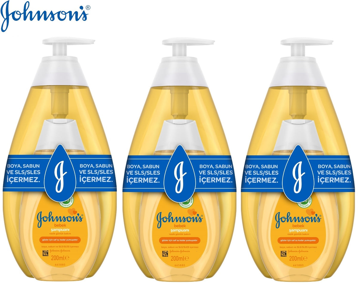 Johnsons Baby Bebek Şampuanı Klasik 750ML+200 Hediye (3 Lü Set)