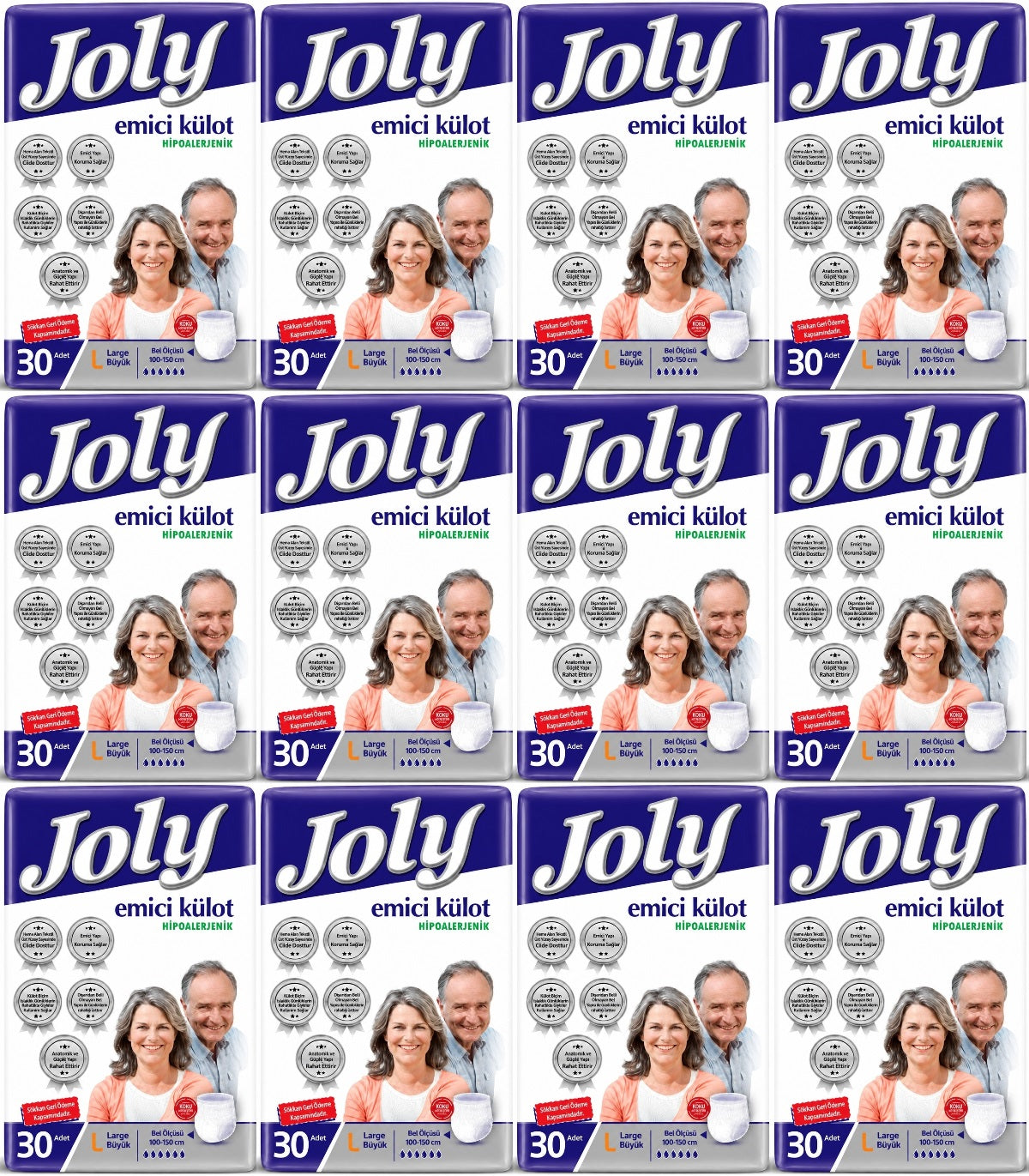 Joly Emici Külot Yetişkin Bezi L - Büyük - Large 360 Adet