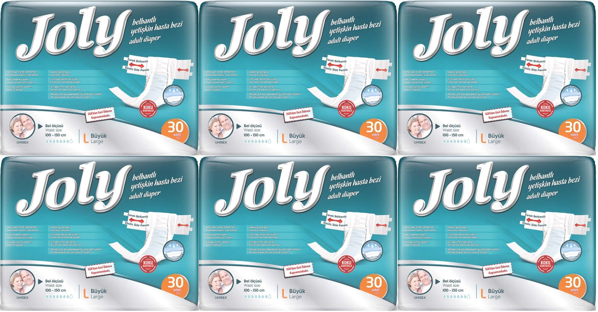 Joly Yetişkin Bezi Bel Bantlı L - Büyük - Large 180 Adet
