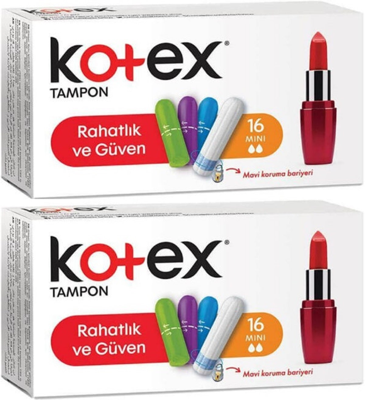 Kotex Tampon Mini 32 Li Set (2PK*16)