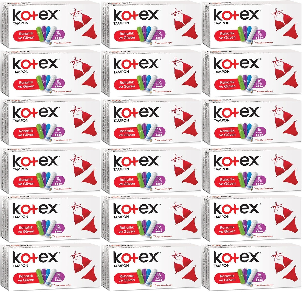 Kotex Tampon Normal 288 Li Set (18PK*16)