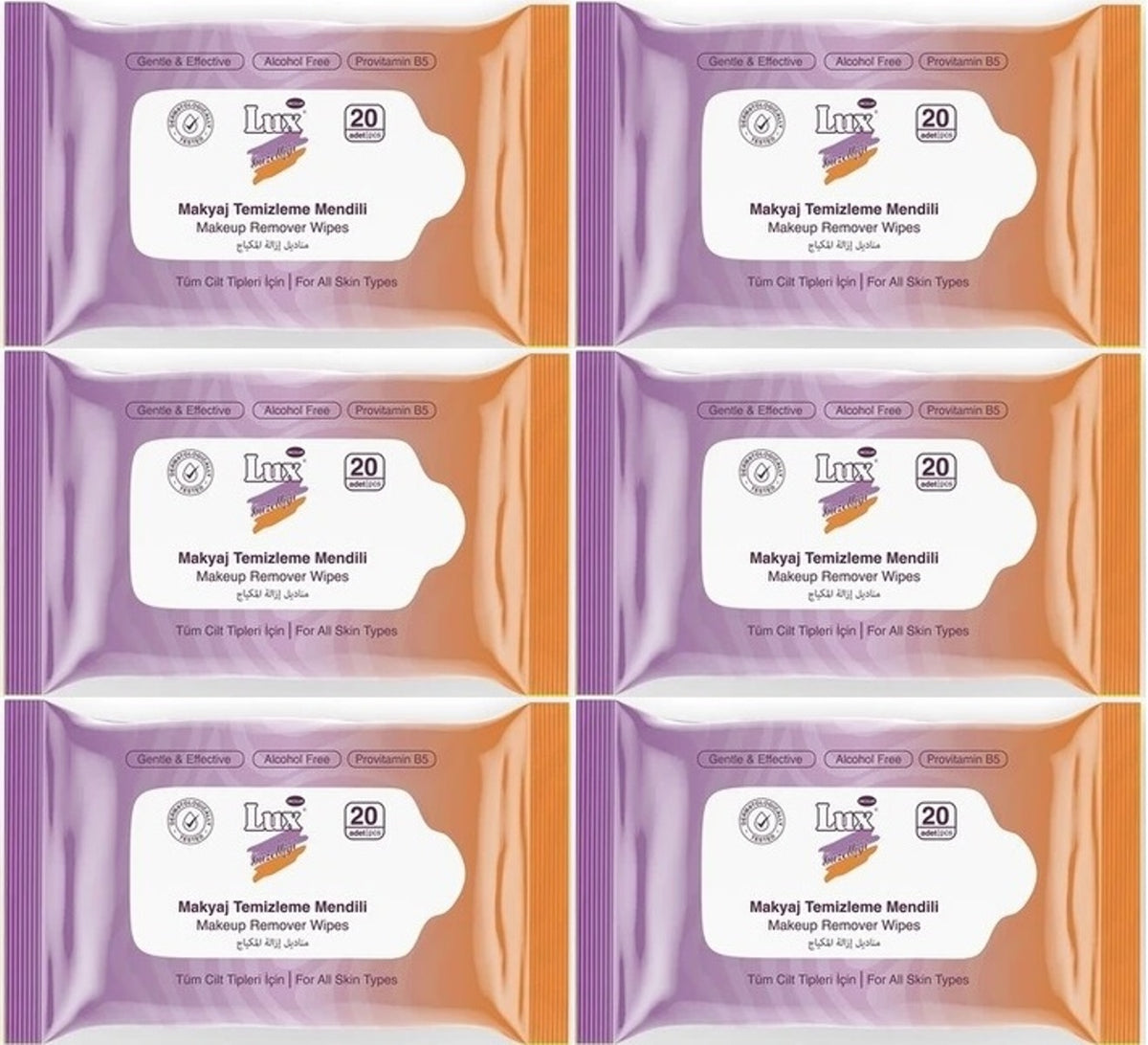 Lux Makyaj Temizleme Mendili Havlu 120 Yaprak (6PK*20)