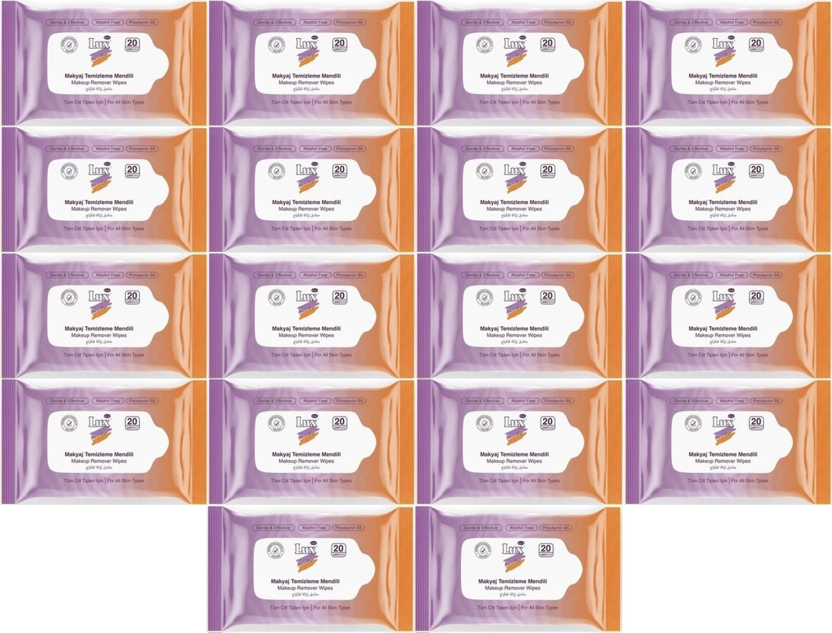 Lux Makyaj Temizleme Mendili Havlu 360 Yaprak (18PK*20)