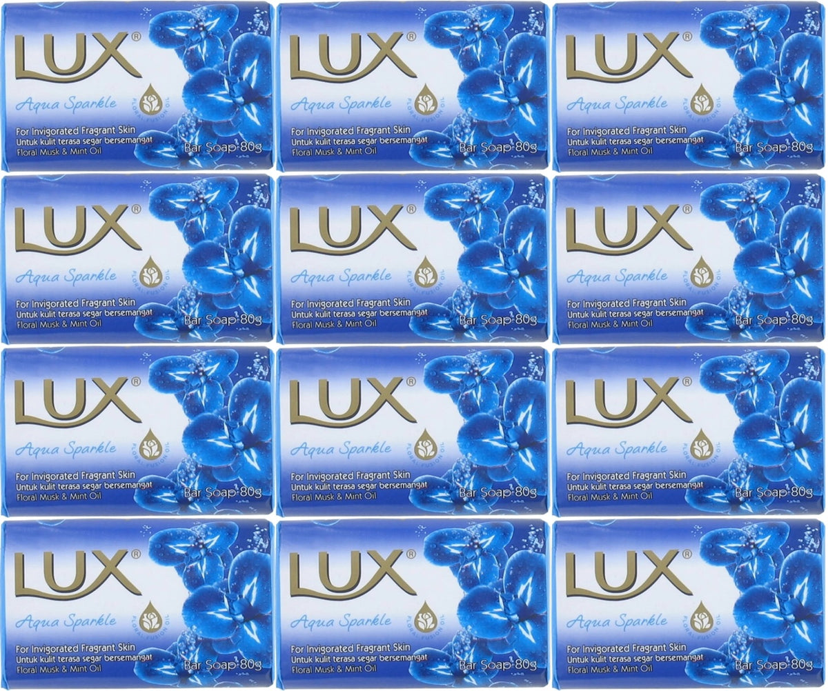 Lux Sabun 80GR Aqua Sparkle (Su Gibi Işıltı) (12 Li Set)