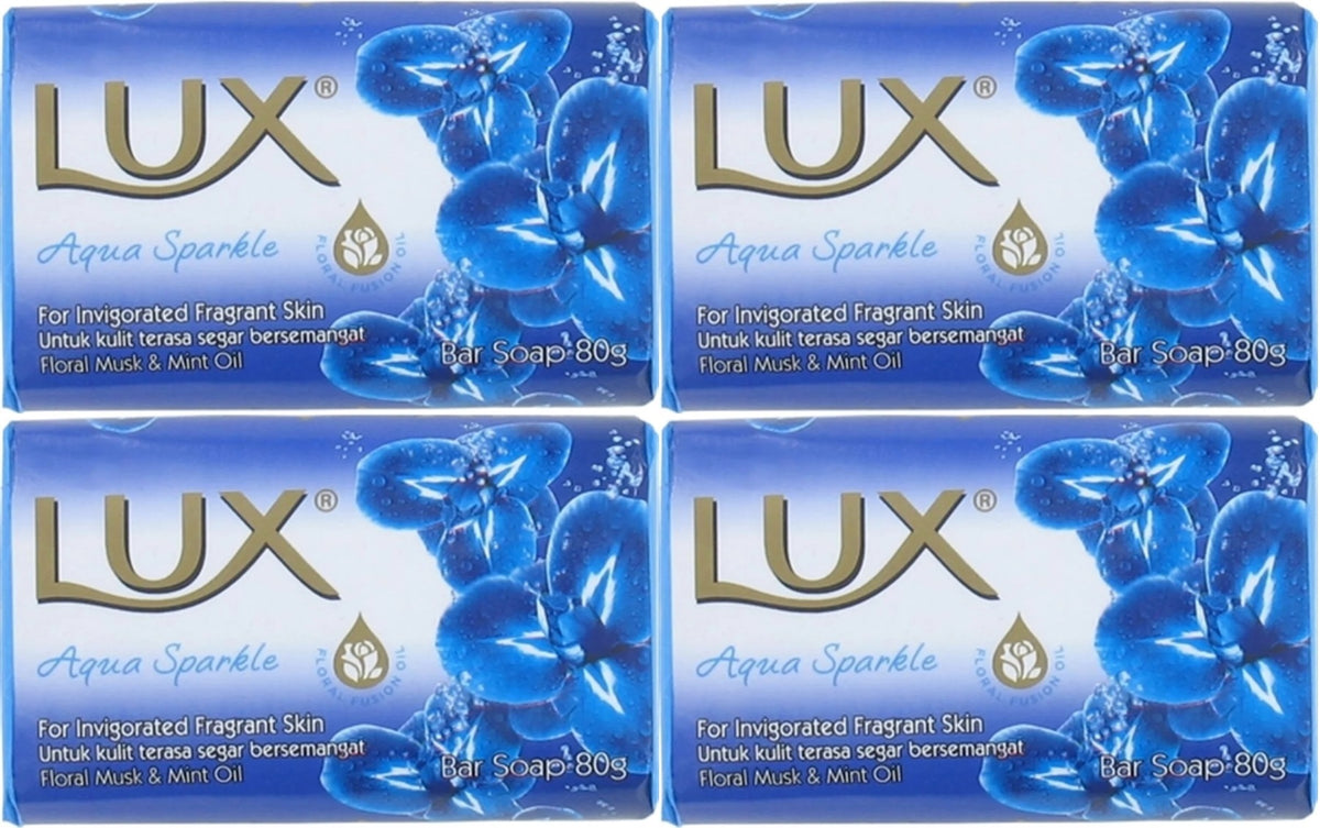 Lux Sabun 80GR Aqua Sparkle (Su Gibi Işıltı) (4 Lü Set)