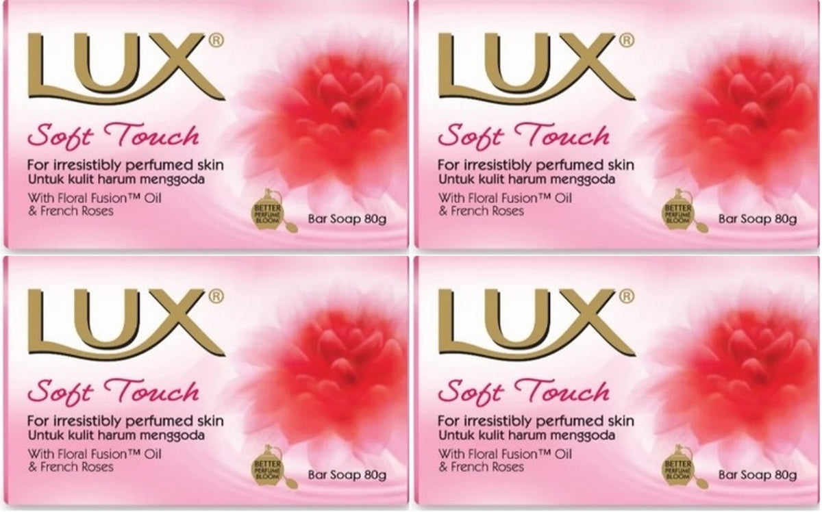 Lux Sabun 80GR Soft Touch (Yumuşak Dokunuş) (4 Lü Set)
