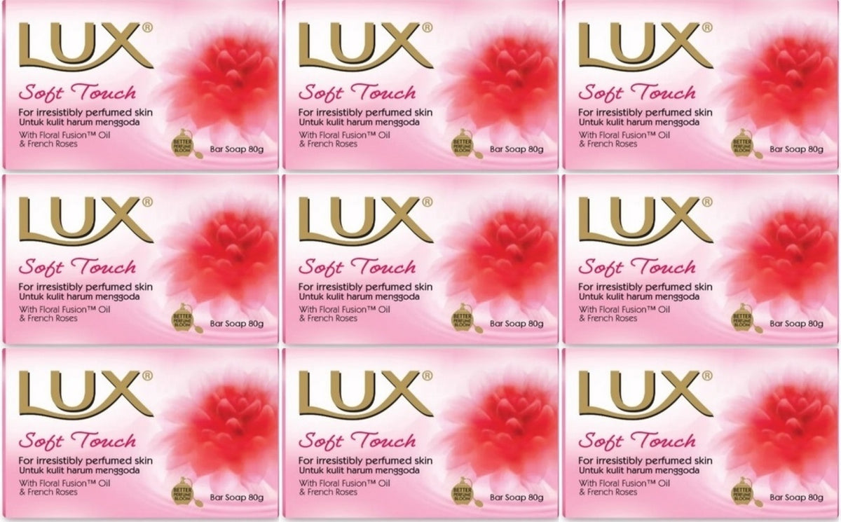 Lux Sabun 80GR Soft Touch (Yumuşak Dokunuş) (9 Lu Set)
