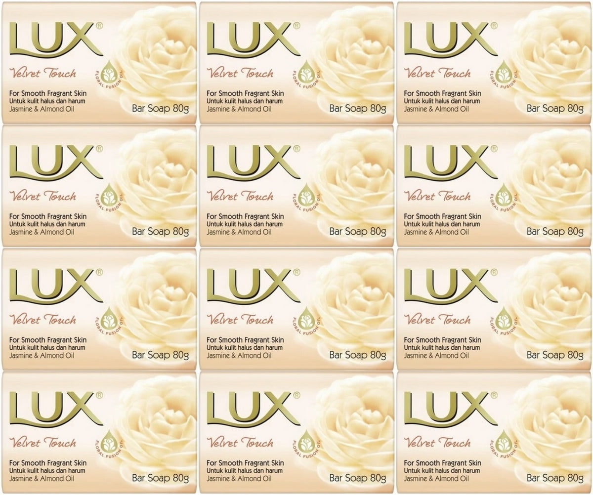 Lux Sabun 80GR Velvet Touch (Kadife Dokunuş) (12 Li Set)