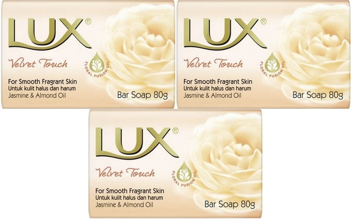 Lux Sabun 80GR Velvet Touch (Kadife Dokunuş) (3 Lü Set)