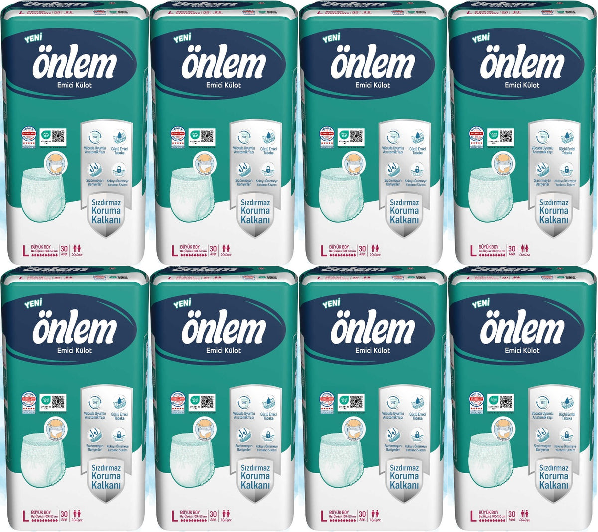 Önlem Emici Külot Yetişkin Bezi L - Large - Büyük 240 Adet (8PK*30)