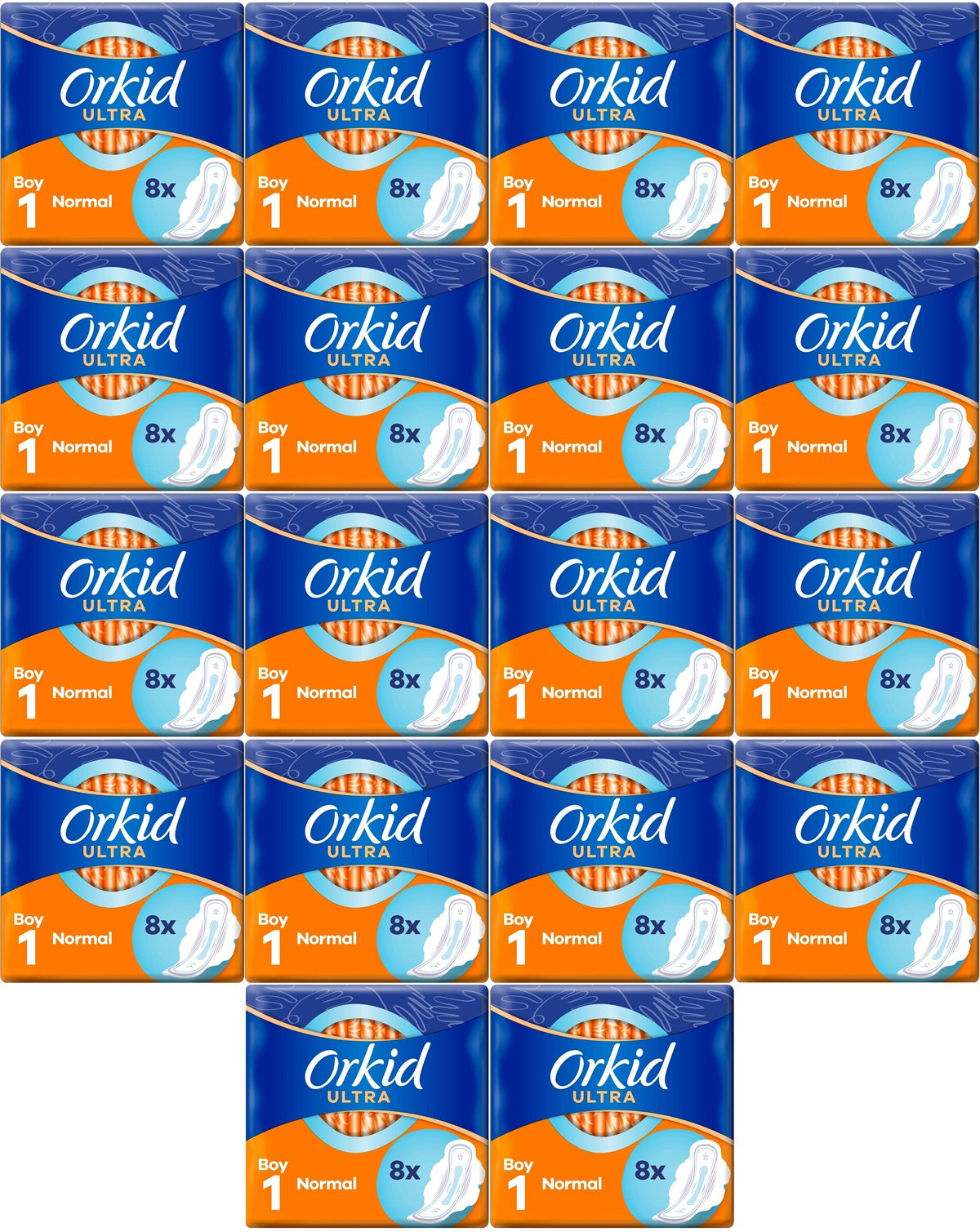 Orkid Hijyenik Ped Ultra Extra Normal 144 Adet Standart Pk (18PK*8)
