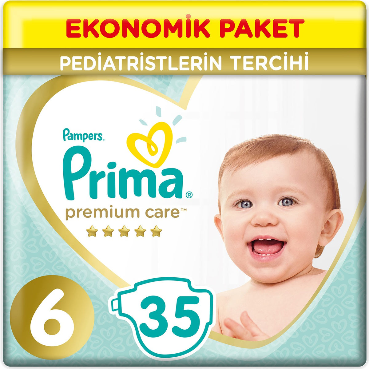 Prima Premium Care Bebek Bezi 6 Beden 13+ KG Extra Large 35 Adet Ekonomik Pk