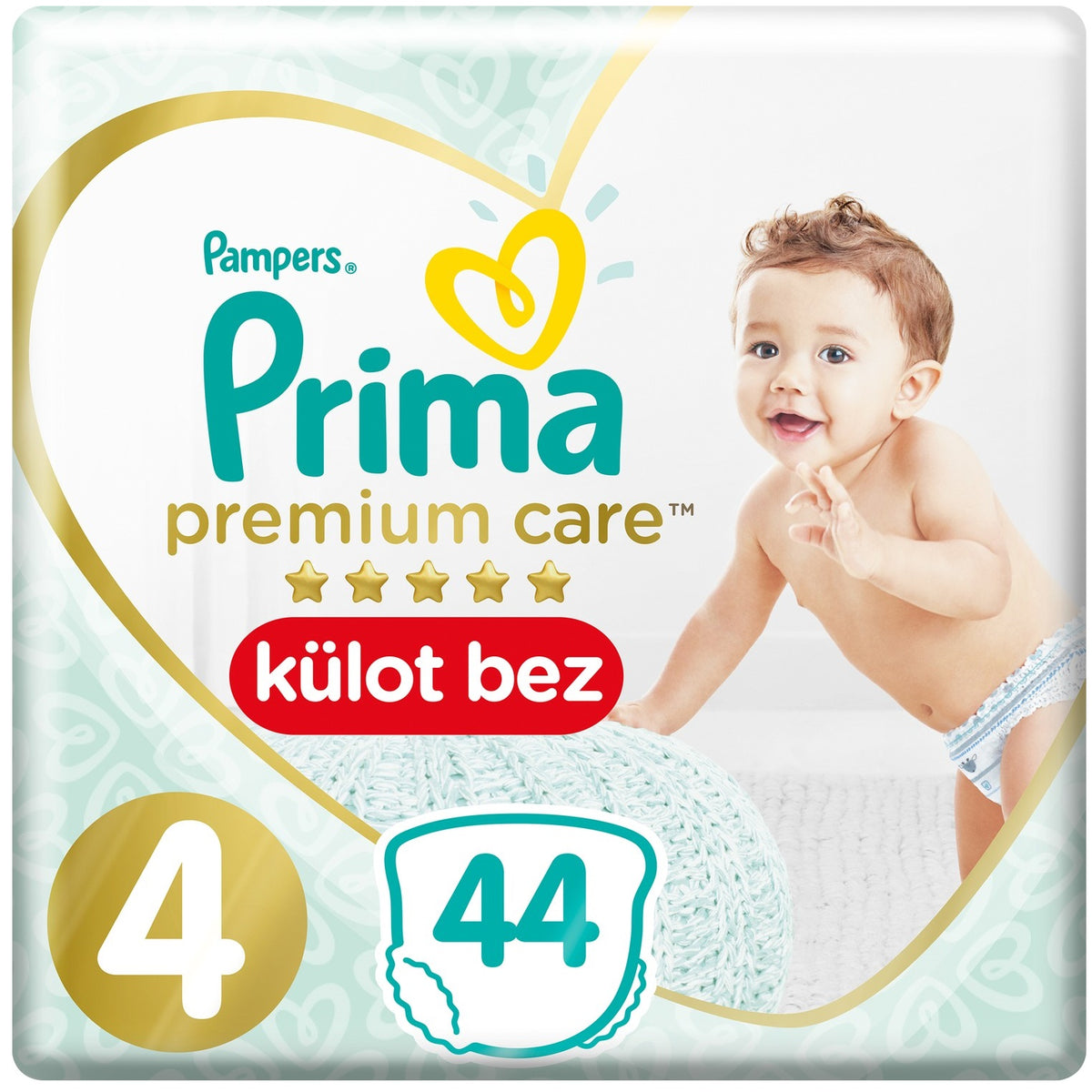 Prima Premium Care Külot Bebek Bezi 4 Beden 9-15 KG Maxi 44 Adet Ekonomik Pk