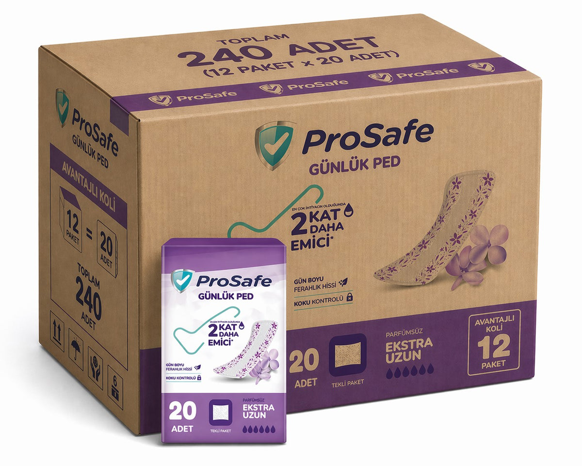 Prosafe Günlük Ped Extra Uzun 240 Adet