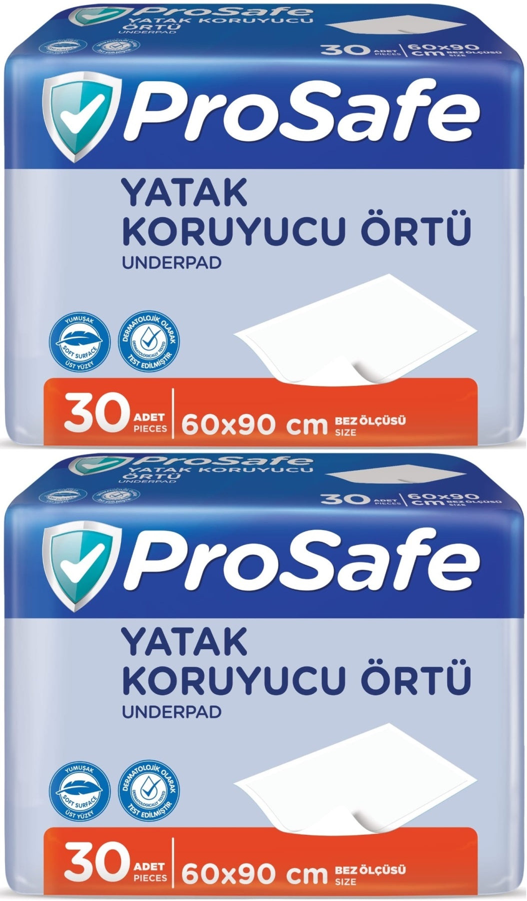 Prosafe Yetişkin Alt Açma Yatak Koruyucu Örtü 60*90CM 60 Adet (2PK*30)