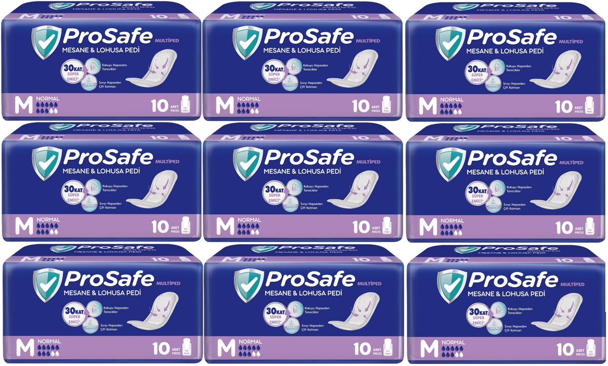 Prosafe Multiped Regl - Mesane - Lohusa Pedi M - Medium - Orta/Gece 90 Adet