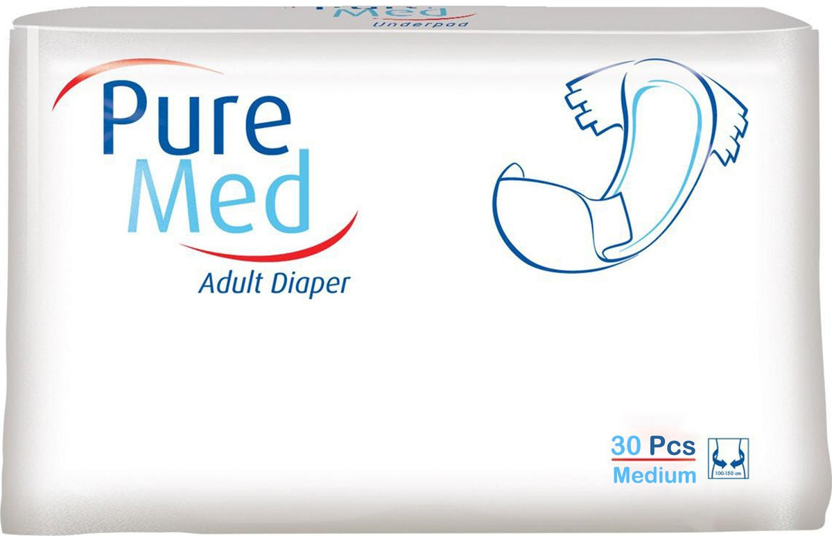 Puremed Yetişkin Bezi Bel Bantlı Tekstil Yüzey M - Orta - Medium 30 Lu Pk Tekli Pk