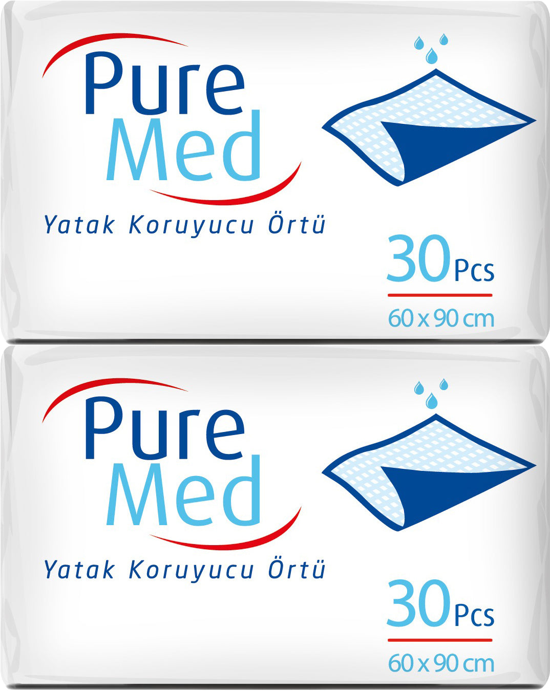Puremed Yetişkin Yatak Koruyucu 60*90CM 60 Adet (2PK*30)