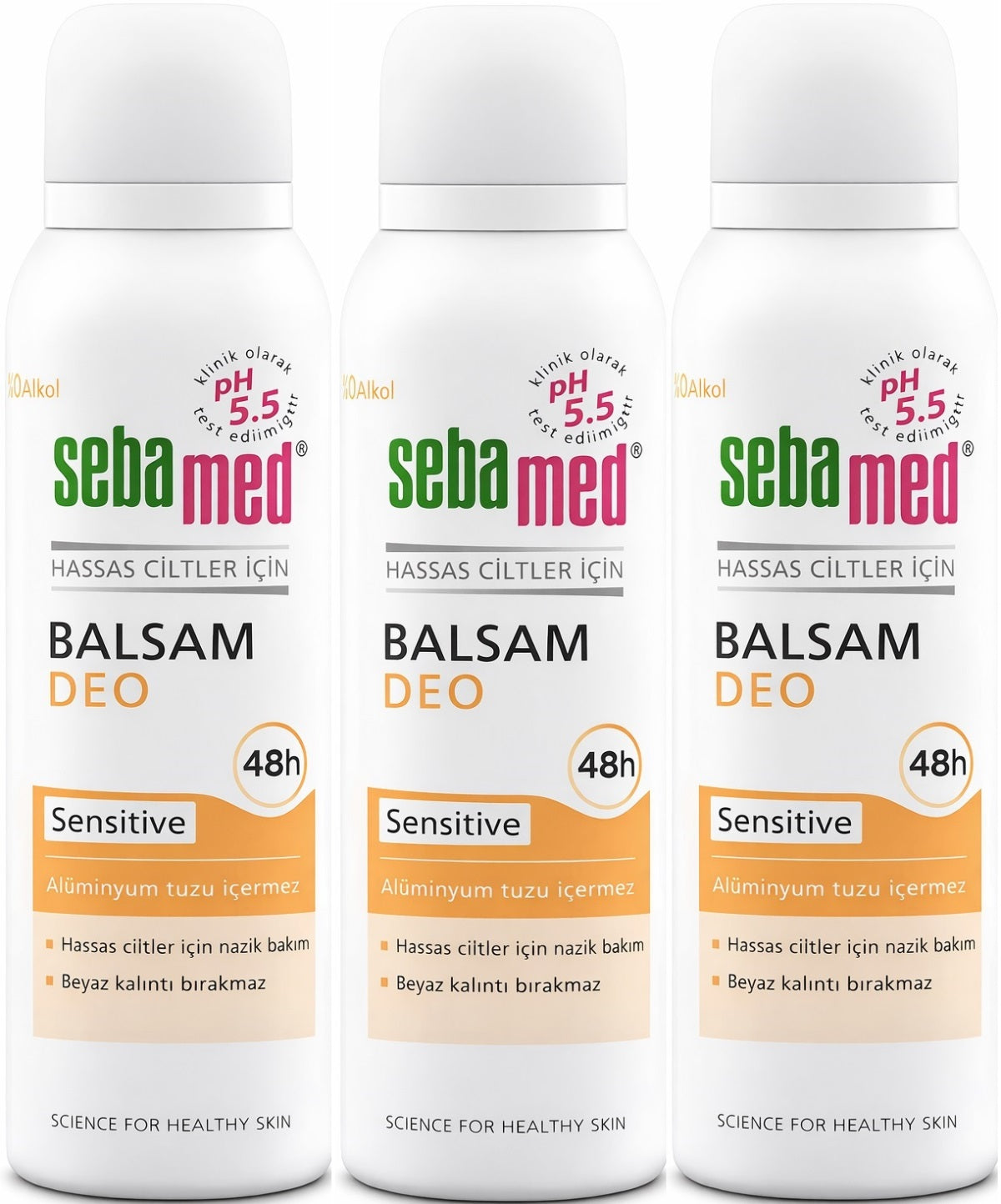 Sebamed Deodorant Aerosol 150 ML Balsam - Sensitive/Hassas (3 Lü Set)