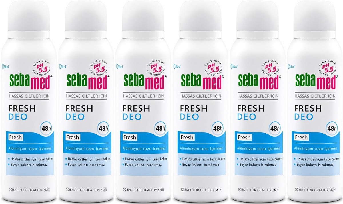 Sebamed Deodorant Aerosol 150 ML Fresh (6 Lı Set)