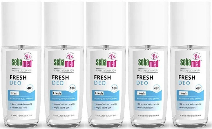Sebamed Deodorant Sprey 75 ML Fresh (5 Li Set)