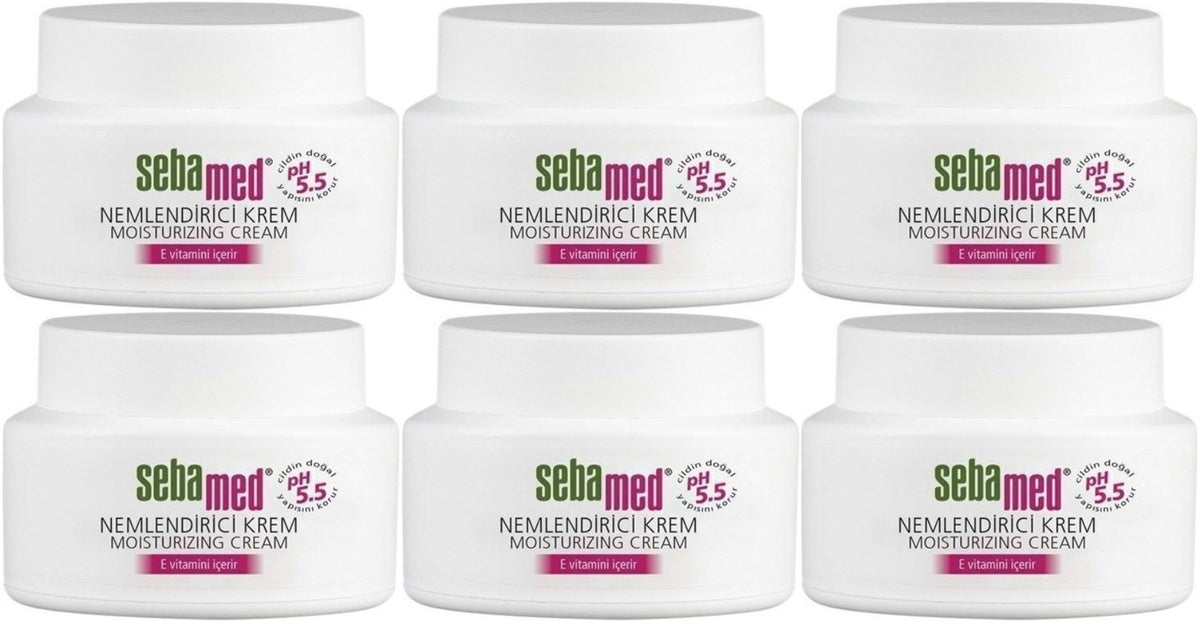 Sebamed Nemlendirici Cilt Bakım Kremi 75ML Günlük Bakım (Yüz - Boyun - Vücut) (6 Lı Set)