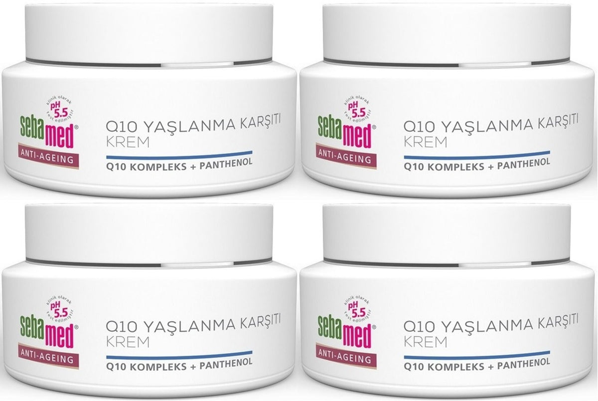 Sebamed Q10 Yaşlanma ve Kırışıklık Karşıtı Koruyucu Anti-Age Krem 50ML (4 Lü Set)