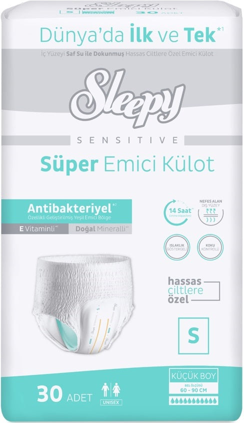 Sleepy Yetişkin Bezi Emici Külot S - Küçük - Small 30 Adet Tekli Pk