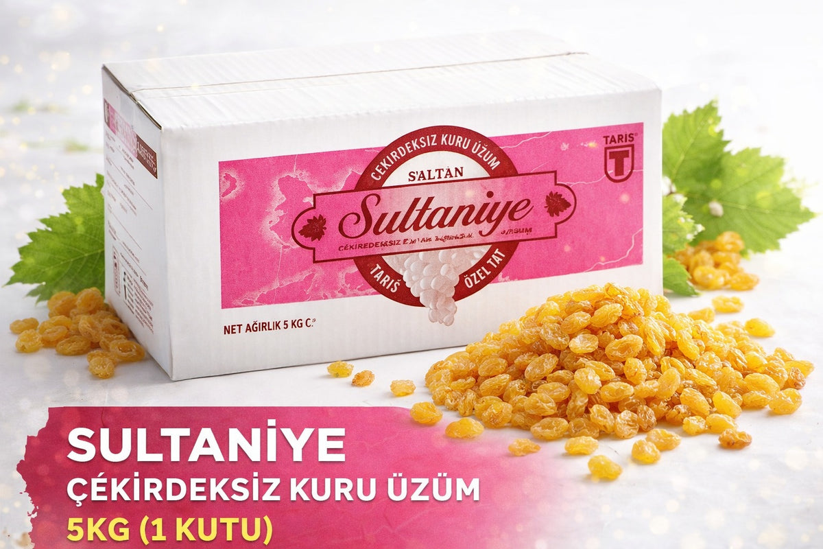 Tariş Sultaniye Çekirdeksiz Kuru Üzüm 5KG (1 Kutu)