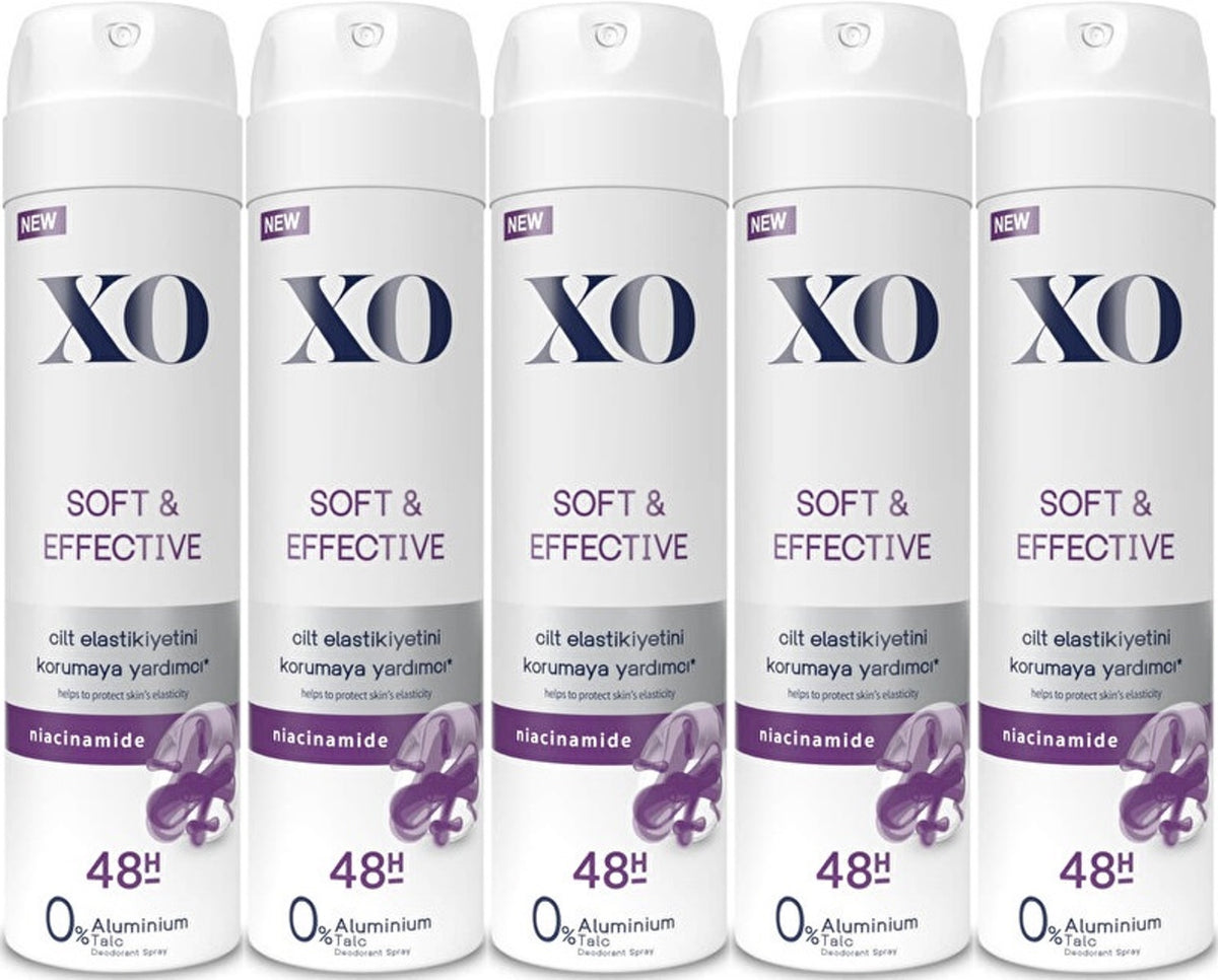 XO Deodorant 150ML Women-Kadın Soft & Effective (5 Li Set)