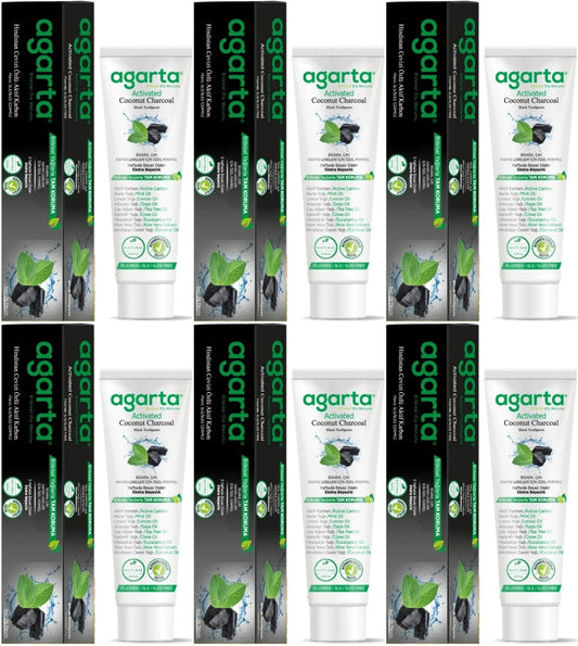 Agarta Doğal Diş Macunu 100ML Aktif Karbonlu (6 Lı Set)
