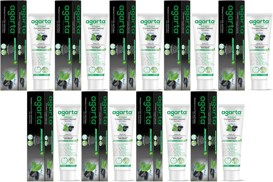 Agarta Doğal Diş Macunu 100ML Aktif Karbonlu (9 Lu Set)